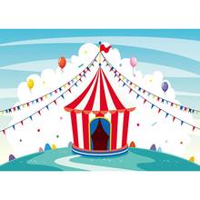 Balões de circo para carnaval, fotografia, pano de fundo para crianças, adereços para fotografia, festa de aniversário 2024 - compre barato