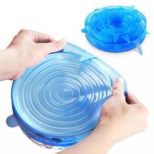Silicone Stretch Lids Reusable Airtight Food Wrap Covers Keeping Fresh Seal Bowl Stretchy Wrap Cover Kitchen Cookware 2024 - buy cheap