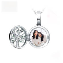 Strollgirl, colares e pingentes gravados em prata esterlina 925, árvore da vida da família, medalhão para fotos, colares personalizados para mulheres, joias 2024 - compre barato