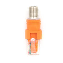 1Pcs F-Type Connector RF Female To RJ45 Male Coaxial Barrel Coupler Adapter Coax Adapter, RJ45 To RF Connector 2024 - buy cheap