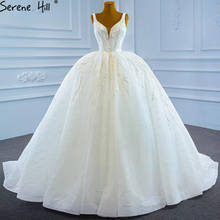 Serene Hill-vestidos de novia de lujo de princesa blanca, gama alta, con cuentas de encaje, brillante, HM67247, 2021 2024 - compra barato