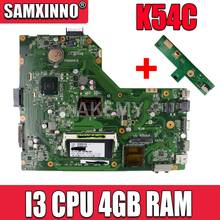 K54c placa-mãe cpu i3 4gb ram para asus k54 k54c x54c computador portátil placa-mãe k54c mainboard k54c teste placa-mãe 100% ok 2024 - compre barato