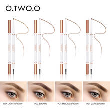 O.TW O.O-lápiz de cejas de doble cabeza, resistente al agua, Natural, larga duración, Color marrón, herramienta de maquillaje de ojos, cepillo cosmético para cejas 2024 - compra barato