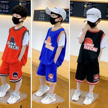 Summer Basketball Suits Boys Jersey Children Tracksuits Girls Casual Sports Toddler Sets Leisure Kids T Shirt 2Pcs 2 4 5 6 Years 2024 - buy cheap