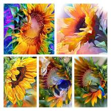 5D DIY Diamond Painting Blooming Sunflower Picture Diamond Embroidery Mosaic Handmade Gift Home Decoration 2024 - buy cheap