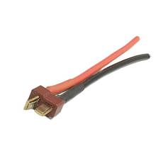 1PC T Plug Male Connector Silicone Wire Cable 12AWG 10CM Long for RC 2024 - buy cheap