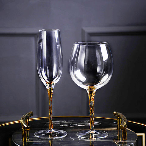 Креативный бокал для вина, хрустальный бокал без свинца, золотой бокал, бокалы для вина, Коктейльные бокалы для шампанского, посуда для напитков для свадебвечерние 2022 - купить недорого