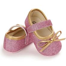 Spring Baby Girl Cotton Casual Bow Shoes First Walkers Newborn Cute Non-slip Soft Soled Walking Shoes 2024 - buy cheap