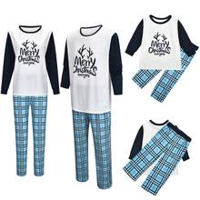 Pijamas a juego de Navidad para madre, padre, hija, hijo, ropa para el hogar, traje de Navidad, conjunto de ropa de algodón a juego para la familia 2024 - compra barato
