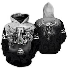 PLstar Cosmos-Sudadera con capucha para hombre y mujer, suéter Unisex con estampado 3D, tatuaje Vikingo, Odin, brazo Vikingo, 2019 2024 - compra barato