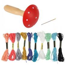 1 Set Wood Darning Mushroom Darner Patching Tool DIY Socks Pants Clothes Sewing 2024 - buy cheap