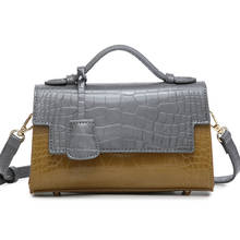 Fashion Gray Crocodile Clutch Bag Leather Handbag Party Hit Colors Charming Clutch Tote Purse for Women Fashion 2024 - buy cheap