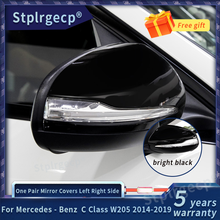 For Mercedes Benz C Class W205 2014 2015 2016 2017 2018 2019 One Pair Carbon Fiber Car Rear View Mirror Cover Cap LHD 2024 - buy cheap