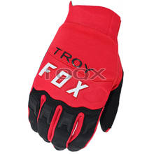 Guantes Troya Fox 2021 para bicicleta de montaña, guante rojo para carreras de motos, novedad 2024 - compra barato