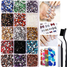 15000Pcs Resin Rhinestones/mixed Color Glass Stone Flatback Resin Rhinestone Set /crystal Rhinestone for Nail Art Decoration DIY 2024 - buy cheap