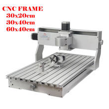 DIY CNC 3020 3040 6040 Aluminum Frame with Nema23 Stepper Motors 4 Axis for CNC 3020 3040 6040 Wood Metal Router Milling Machine 2024 - buy cheap