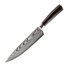 Cuchillo de cocina duradero de acero inoxidable para chef, utensilio de cocina japonés con hoja afilada, para carne y fruta, 8 pulgadas 2024 - compra barato