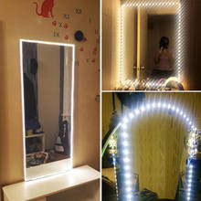 Miroir-luz Led para espejo de maquillaje, lámpara de decoración de dormitorio, plegable, colorido/blanco cálido, USB, regalo para niñas 2024 - compra barato