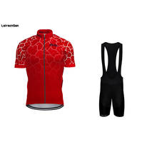 SPTGRVO-Conjunto de ciclismo LairschDan para hombre, ropa de Ciclismo de equipo rojo, jersey, traje de carreras, traje de mtb, vetement velo, novedad de 2019 2024 - compra barato