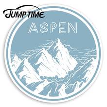 Виниловый стикер Jump Time Aspen America s - Mountain USA Лыжная наклейка багажная наклейка на окна автомобиля бампер автомобильные аксессуары 2024 - купить недорого