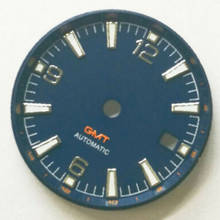 31 мм стерильный циферблат, подходящий для 2836 2824 2813 3804 Miyota 82 серии, мужские часы 2024 - купить недорого
