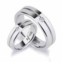 XiaoJing 925 Sterling Silver Custom Engraved Name Couple Finger Rings for Women Personalized Wedding Jewelry Gift Free Ship 2024 - buy cheap