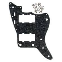 NEW Black Pearl Electric Guitar Pickguard Scratch Plate 4Ply for US Vintage Jazzmaster Style Guitar Accessories 2024 - buy cheap