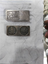 Barras de prata chinesas antigas, lingotes de prata, presentes de decoração de casa, ofícios de metal. 2024 - compre barato