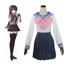 Unisex Anime Cosplay Dangan Ronpa Maizono Sayaka Costumes Uniform Dress 2024 - buy cheap