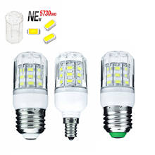 5730 SMD Super Bright 110V LED Corn lamp Bulb light E27 E12 27LEDs 7W led Spotlight No Flicker Chandelier Home Lighting Lamps 2024 - buy cheap
