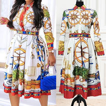 M-5XL African Dress Women 2021 Spring Sexy African Women Printing Polyester  Plus Size Clothing for Women American Clothing 2024 - buy cheap