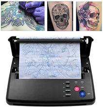 Máquina de transferencia para tatuaje impresora térmica plantilla termal tatuaje impresora máquina copiadora con 10 Uds papel de transferencia térmica a 2024 - compra barato