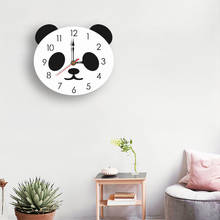 Cartoon Panda wall clocks simple life Design Silent Home Cafe Office Wall Decor Clocks for Kitchen living room Large home watch 2024 - buy cheap