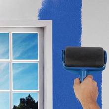 5 pçs profissional rolo de pintura decorativa edger sala de escritório pintura de parede design pintura corredor pro rolo escova lidar com ferramenta conjuntos 2024 - compre barato