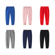 Solid Color Toddler Boys Girls Sweat Pant Cotton Elastic Waist Kids Trousers Children's Clothes 2024 - buy cheap