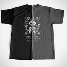 COSMIC STRING-Camiseta 100% de algodón con estampado de calavera para hombre, ropa informal con cuello redondo, holgada 2024 - compra barato