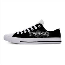 Five Finger Death Punch Fashion Lightweight Classic Canvas Shoes Men Women Casual Breathable Sneakers 2024 - buy cheap