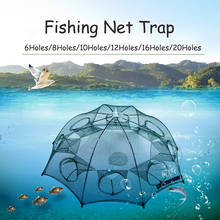 6-20 Holes Automatic Fish Trap Cage Umbrella Fishing Net Folding Foldable Nylon Mesh Network Cast Crab Shrimp Fish Accessories 2024 - buy cheap