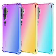 Full Body Rainbow Gradient silicone Case for Xiaomi MI CC9 Pro Note 10 Four Corners Schockproof Soft TPU Case for Redmi 8T K30 2024 - buy cheap