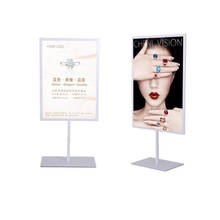 2pcs High quality Double-sided poster stand A3&A4 metal cafe table sign advertising promotion desk display stand rack 2024 - buy cheap