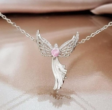 2021 novo na moda cristo virgem maria pingente de cristal colares asas de anjo sterling silver link corrente colar para mulher menina 2024 - compre barato