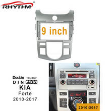 Panel de aire acondicionado automático para coche, montaje de salpicadero, Kit de marco de DVD, 9 pulgadas, 2Din, para KIA FORTE 2010-2017 2024 - compra barato