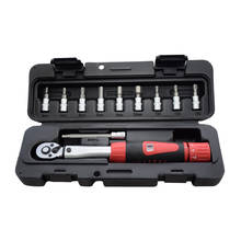 Kit de ferramentas de reparo de bicicleta, portátil, 1/4 ", dr 2-24nm, chave de torque, roquete, chave inglesa manual 2024 - compre barato