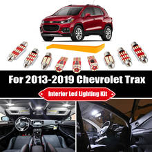 13 lâmpadas para 2013-2017 2018 2019 chevrolet trax branco led acessórios do carro luz de teto leitura kit interior tronco lâmpada de licença 2024 - compre barato