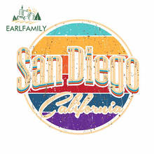 EARLFAMILY 13cm x 12.3cm For San Diego California Car Assessoires Stickers Waterproof Sunscreen Decal Creative JDM Decoration 2024 - buy cheap