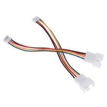 Conector de extensão pwm 2 peças, cabo universal pequeno de 4 pinos a 3 pinos 4pin 2024 - compre barato