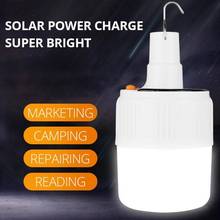 Remote Control Rechargeable LED Bulb Lamp Solar Charge Camping light Tent light Portable Emergency Night Market Outdoor Light 2024 - buy cheap