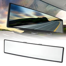 Универсальное автомобильное зеркало заднего вида 300 мм, широкоугольное зеркало заднего вида, автомобильное широкое Выпуклое изгиб, внутреннее зеркало заднего вида с клипсой, детское зеркало 2024 - купить недорого