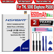 HSABAT 100% New 6500mAh Mobile Phone Battery for THL 5000 Elephone P5000 THL5000 DEXP Ixion XL5" ML5 Batteries 2024 - buy cheap