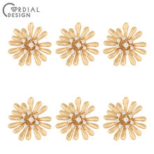 Cordial Design 50Pcs 18*18MM DIY Pendant/Earrings Accessories/Hand Made/Flower Shape/CZ Charms/Jewelry Findings & Components 2024 - buy cheap